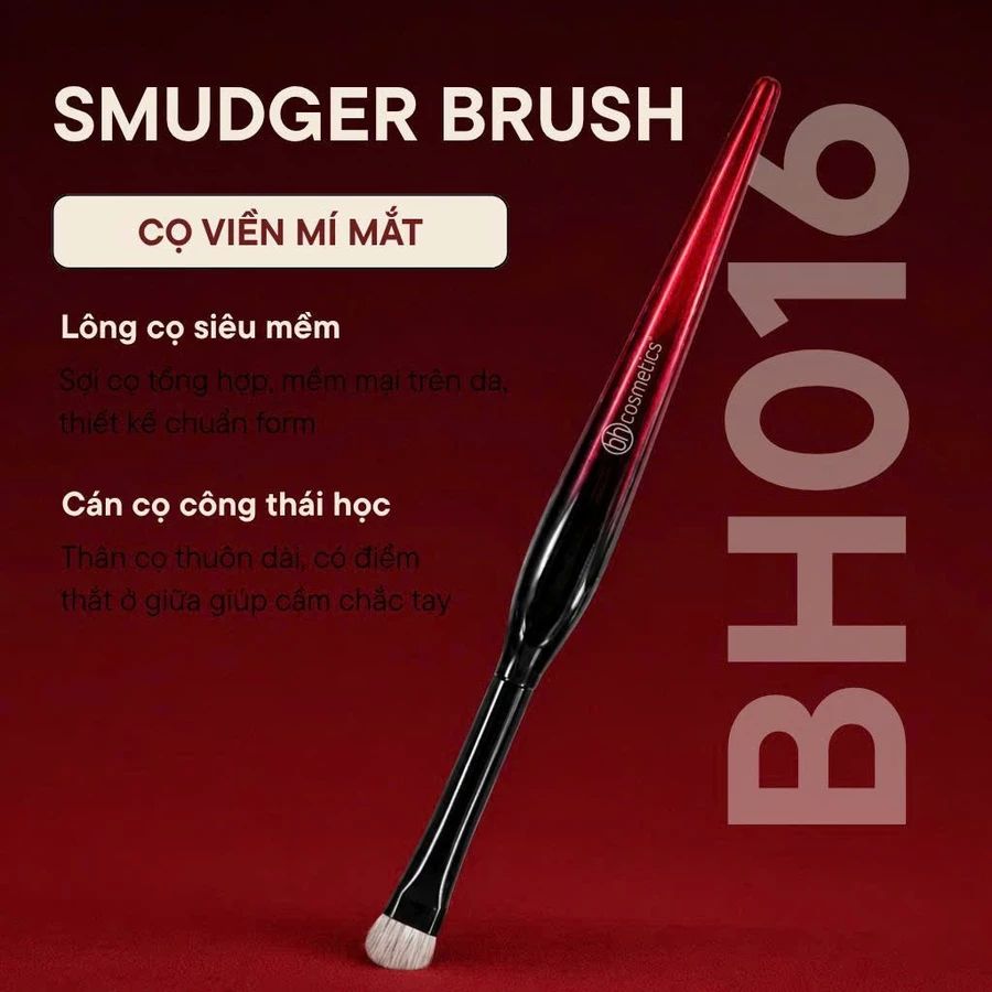 Cọ Trang Điểm Viền Và Tán Mắt Dưới BH Cosmetics SMUDGER BH016