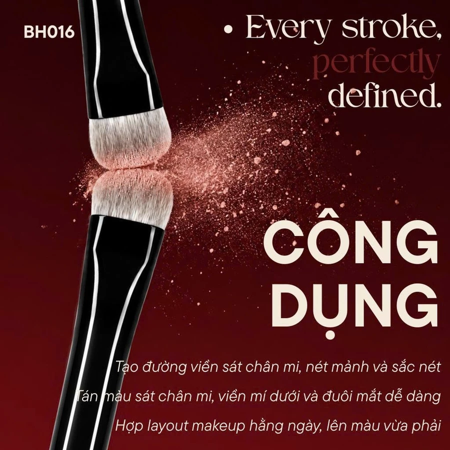 Cọ Trang Điểm Viền Và Tán Mắt Dưới BH Cosmetics SMUDGER BH016