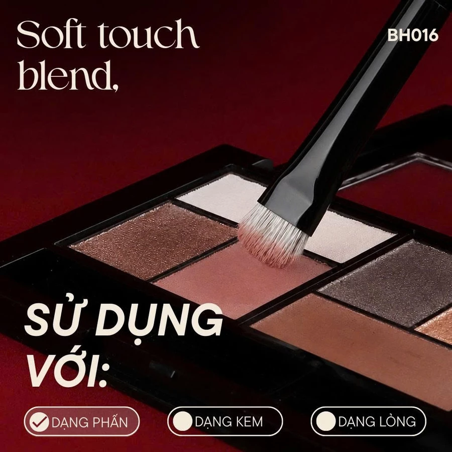 Cọ Trang Điểm Viền Và Tán Mắt Dưới BH Cosmetics SMUDGER BH016