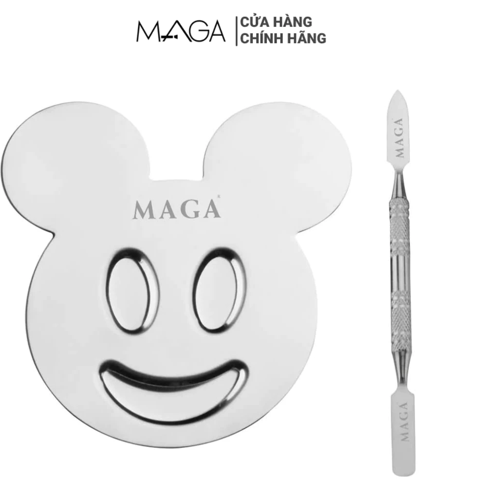 Bảng Trộn Son Kem Nền Có Tay Cầm Chính Hãng MAGA Makeup Mixing Palette MA014