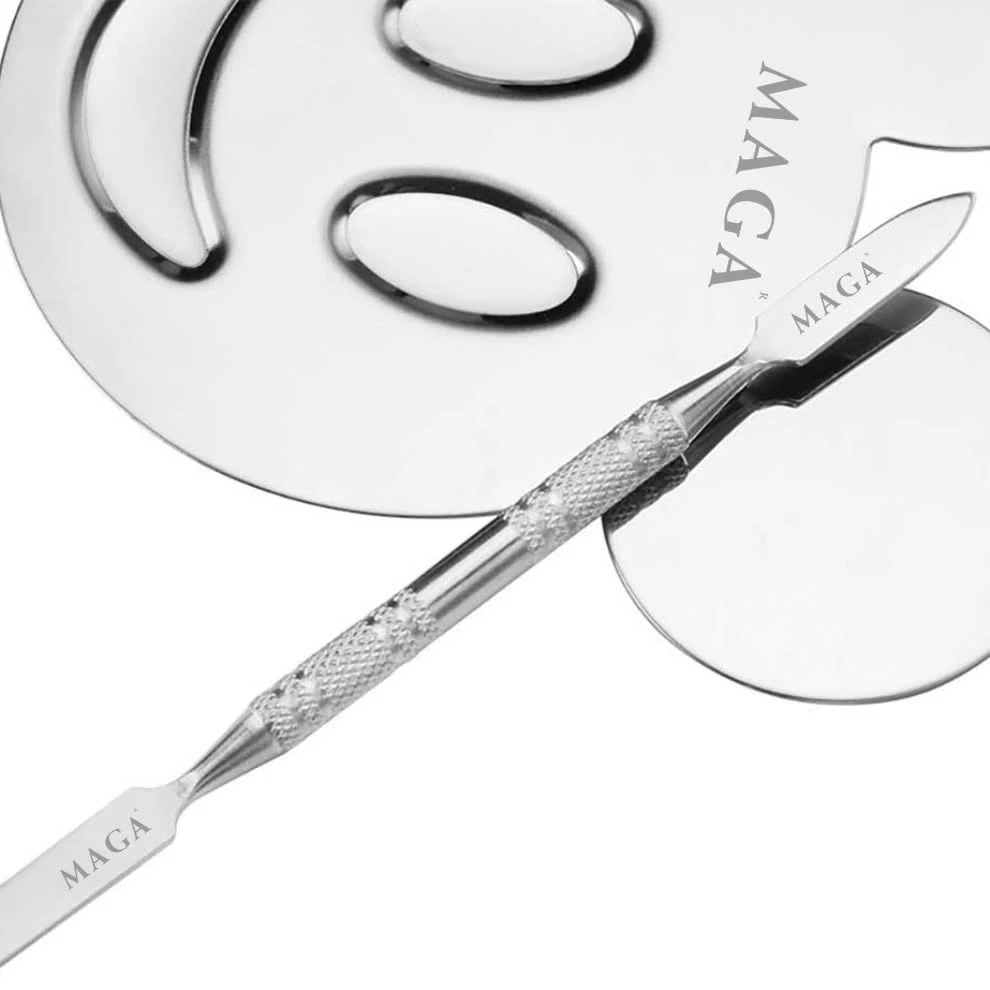 Bảng Trộn Son Kem Nền Có Tay Cầm Chính Hãng MAGA Makeup Mixing Palette MA014