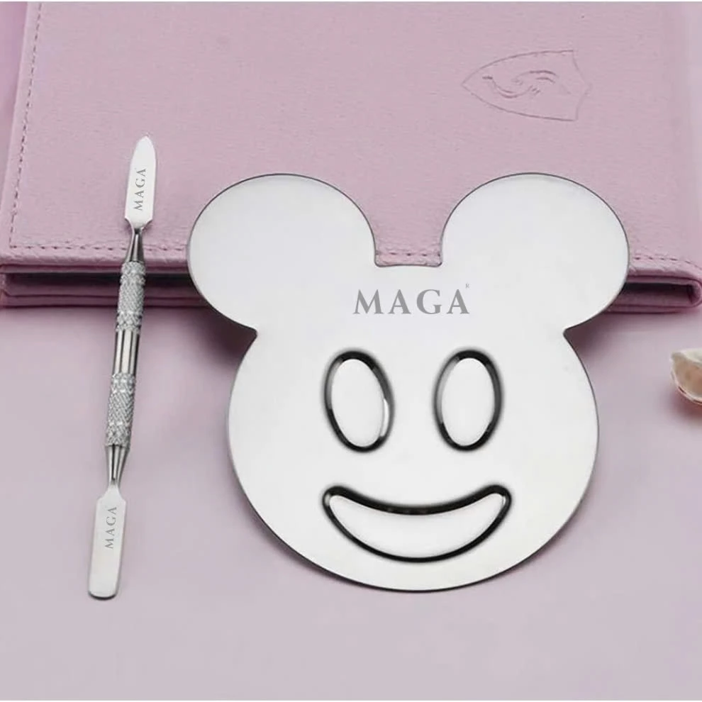 Bảng Trộn Son Kem Nền Có Tay Cầm Chính Hãng MAGA Makeup Mixing Palette MA014