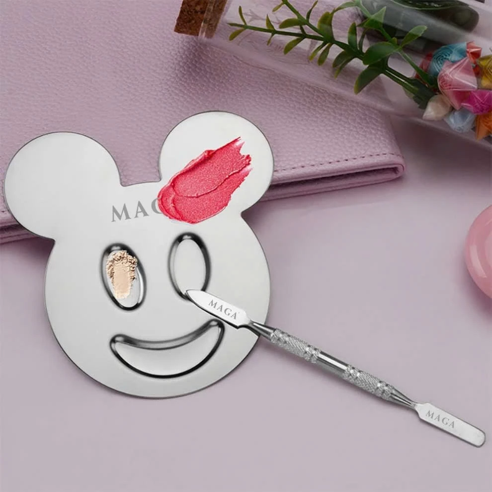 Bảng Trộn Son Kem Nền Có Tay Cầm Chính Hãng MAGA Makeup Mixing Palette MA014