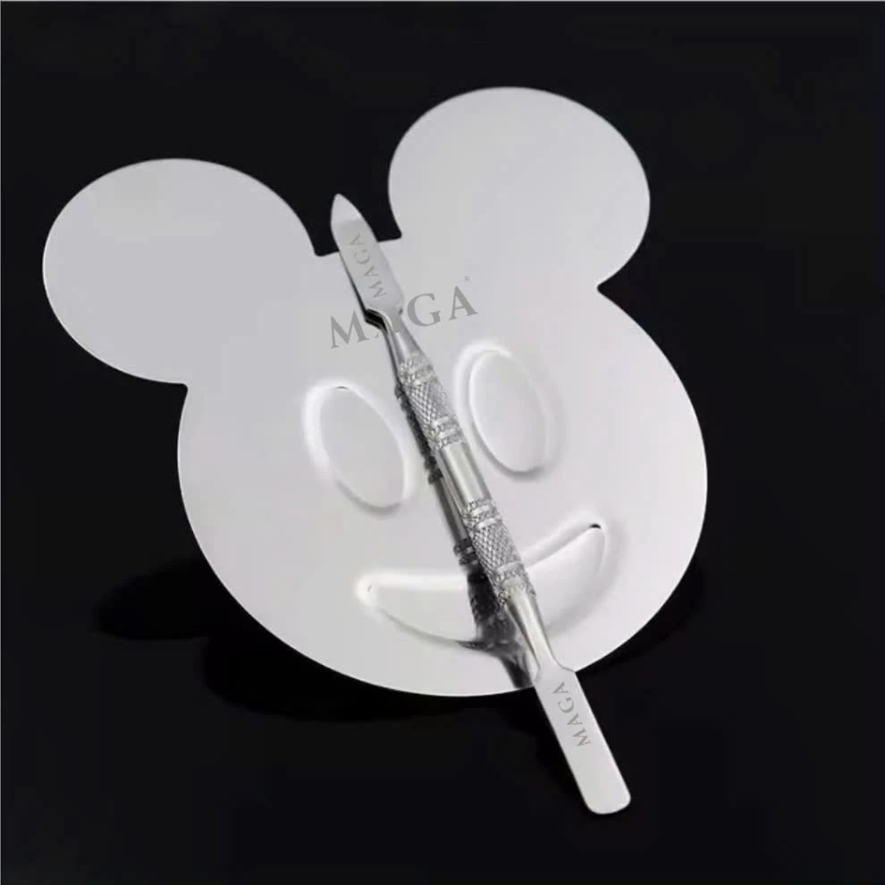 Bảng Trộn Son Kem Nền Có Tay Cầm Chính Hãng MAGA Makeup Mixing Palette MA014