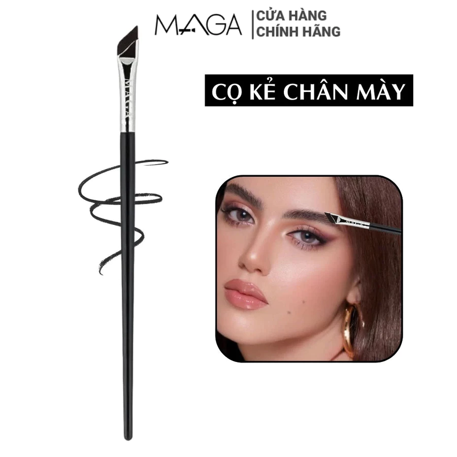 Cọ vẽ bọng mắt, hạ góc mắt, vẽ mày đầu vuông cao cấp MAGA Flat Eyeliner MA120