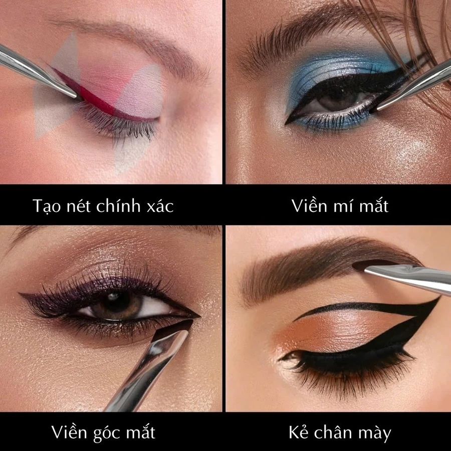 Cọ vẽ bọng mắt, hạ góc mắt, vẽ mày đầu vuông cao cấp MAGA Flat Eyeliner MA120