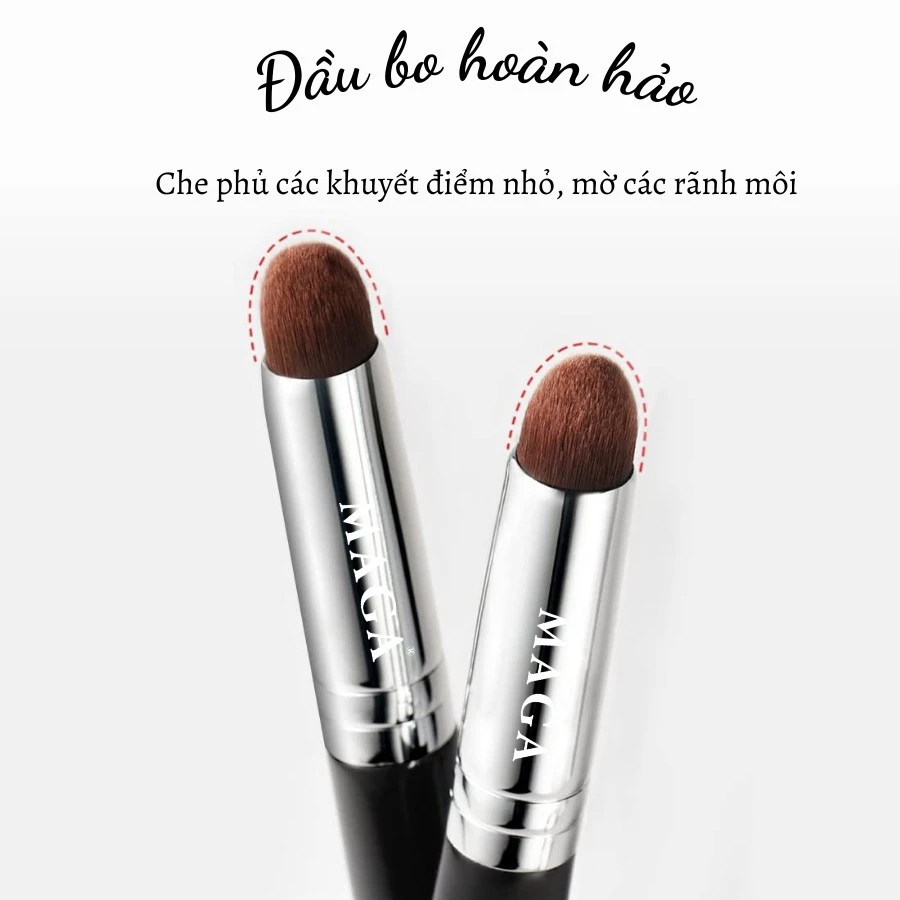 Cọ Che Khuyết Điểm Chính Hãng MAGA All Over Lip Cọ Son Môi Đầu Tròn Chuyên Nghiệp MA28