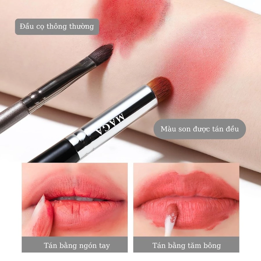Cọ Che Khuyết Điểm Chính Hãng MAGA All Over Lip Cọ Son Môi Đầu Tròn Chuyên Nghiệp MA28