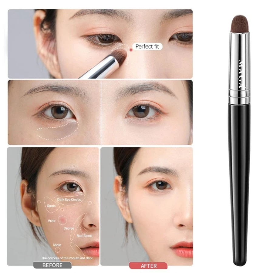 Cọ Che Khuyết Điểm Chính Hãng MAGA All Over Lip Cọ Son Môi Đầu Tròn Chuyên Nghiệp MA28