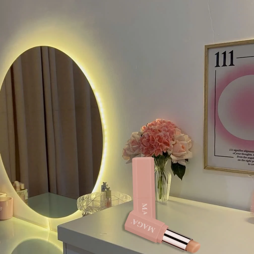 Cọ Tán Son Môi Che Khuyết Điểm Có Nắp MAGA Silicone Cọ Tán Son Chất Liệu Mềm Mại MA39