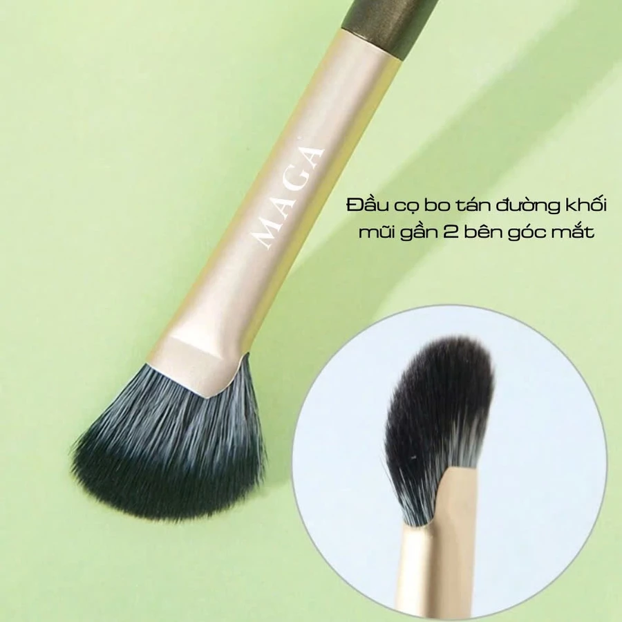 Cọ Makeup Highlight Dạng Quạt Đánh Khối Mũi Che Khuyết Điểm Mũi MAGA Fan Shaped Nose Contour MA41