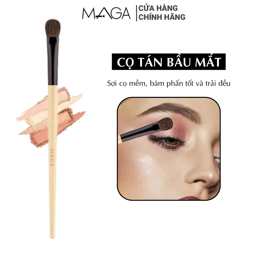 Cọ tán bầu mắt thân khó trầy MAGA Handheld Eye Shadow - cọ MAGA - cọ tán phấn mắt MA45