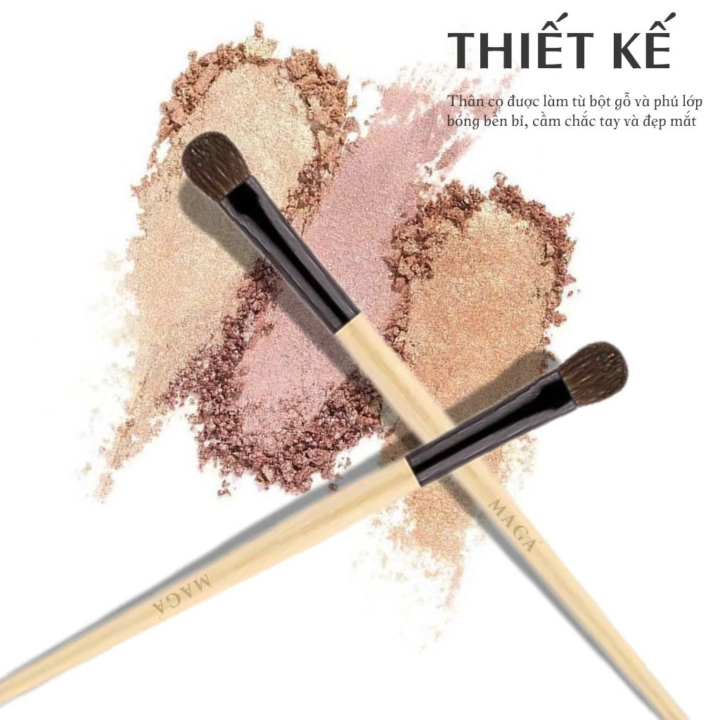 Cọ tán bầu mắt thân khó trầy MAGA Handheld Eye Shadow - cọ MAGA - cọ tán phấn mắt MA45