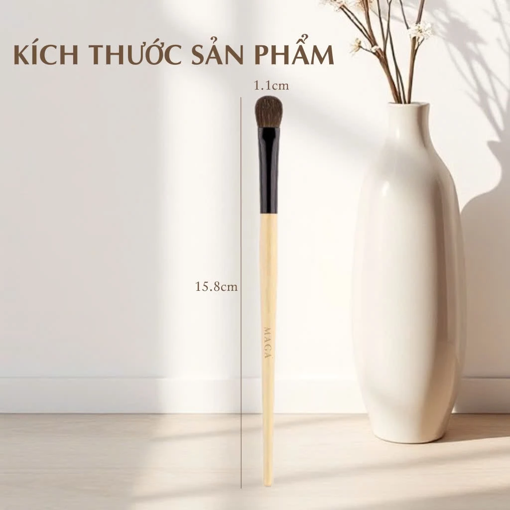 Cọ tán bầu mắt thân khó trầy MAGA Handheld Eye Shadow - cọ MAGA - cọ tán phấn mắt MA45