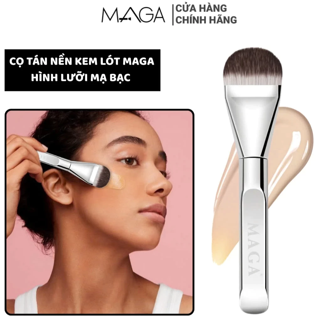 Cọ tán nền kem chống nắng mỏng chuyên nghi MAGA dàn nền siêu mỏng và đều cho vẻ ngoài hoàn hảo MA46ệp