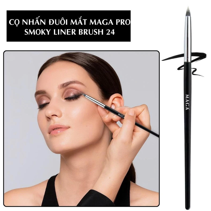 Cọ Nhấn Đuôi Mắt Vẽ Bọng Mắt Liner MAGA Mini Precision Eye MA118