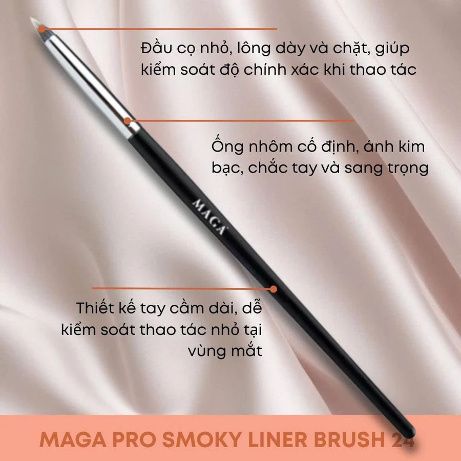 Cọ Nhấn Đuôi Mắt Vẽ Bọng Mắt Liner MAGA Mini Precision Eye MA118