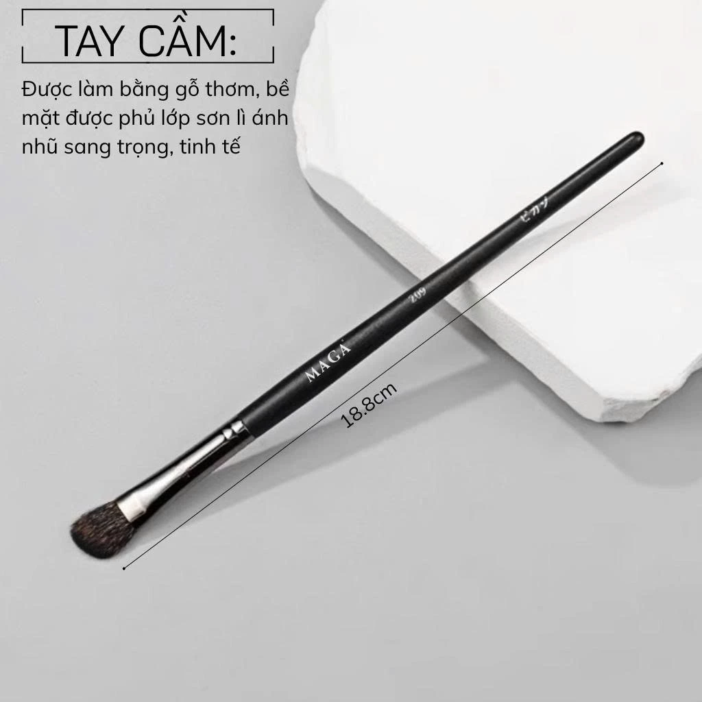 Cọ đánh sóng mũi dạng phấn và kem MAGA Nose Brush MA209