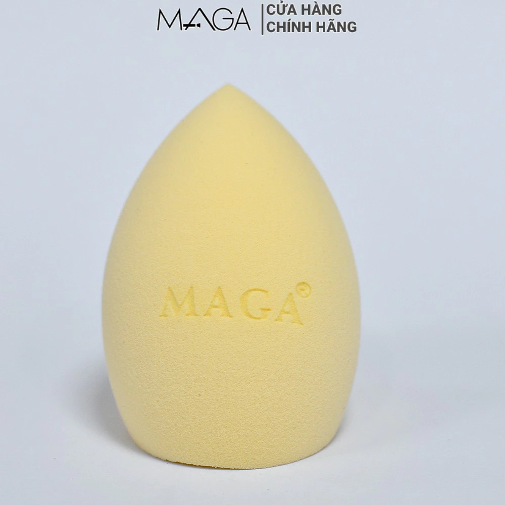 Mút tán kem nền vát xéo MAGA Miracle Foundation Concealer màu trắng sữa MAM28