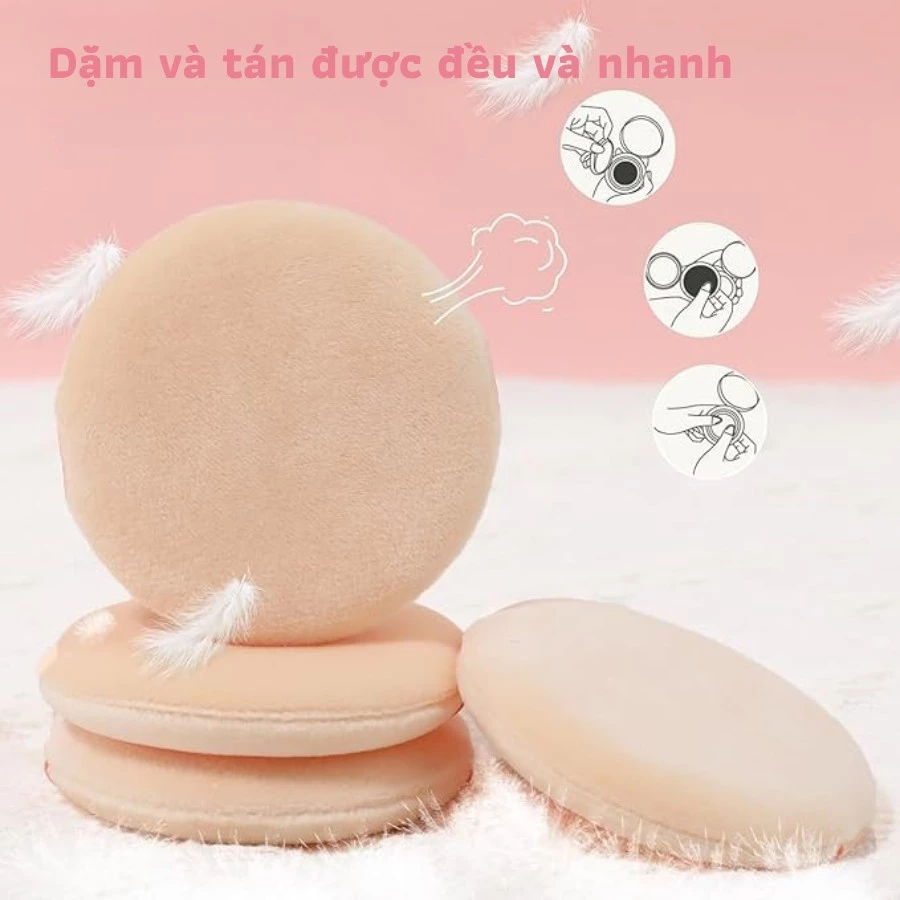 Bông phấn khô MAGA Professional Powder Puff MA002 có đệm khí cực kỳ mềm mại đánh phấn nền/phấn phủ