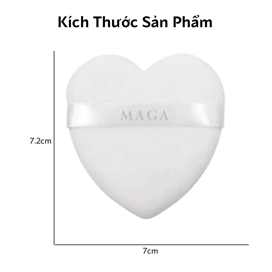 Bông Dặm Phấn Bột /Phấn Nền/Má Hồng Kem MAGA Puff Cushion Makeup kích thước 4.2 x 4 cm MA005