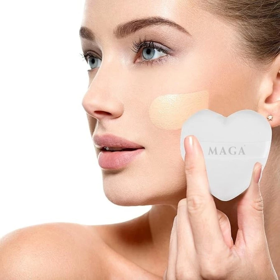 Bông Dặm Phấn Bột /Phấn Nền/Má Hồng Kem MAGA Puff Cushion Makeup kích thước 4.2 x 4 cm MA005