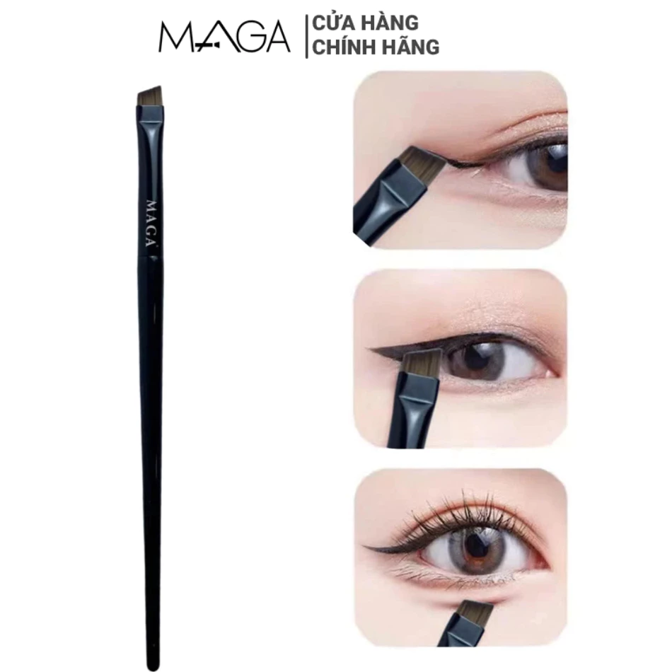 Cọ vẽ eyeliner đầu nhỏ siêu mảnh MAGA Eyeliner Brush Fine Angled MA103