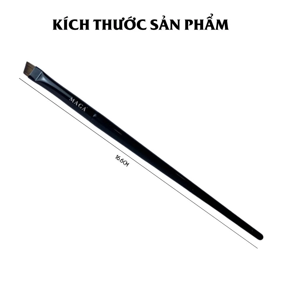 Cọ vẽ eyeliner đầu nhỏ siêu mảnh MAGA Eyeliner Brush Fine Angled MA103