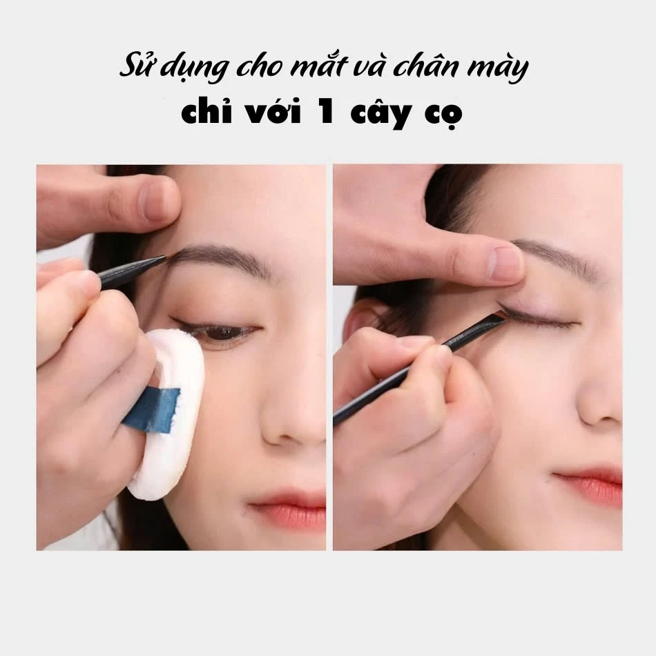 Cọ vẽ eyeliner đầu nhỏ siêu mảnh MAGA Eyeliner Brush Fine Angled MA103