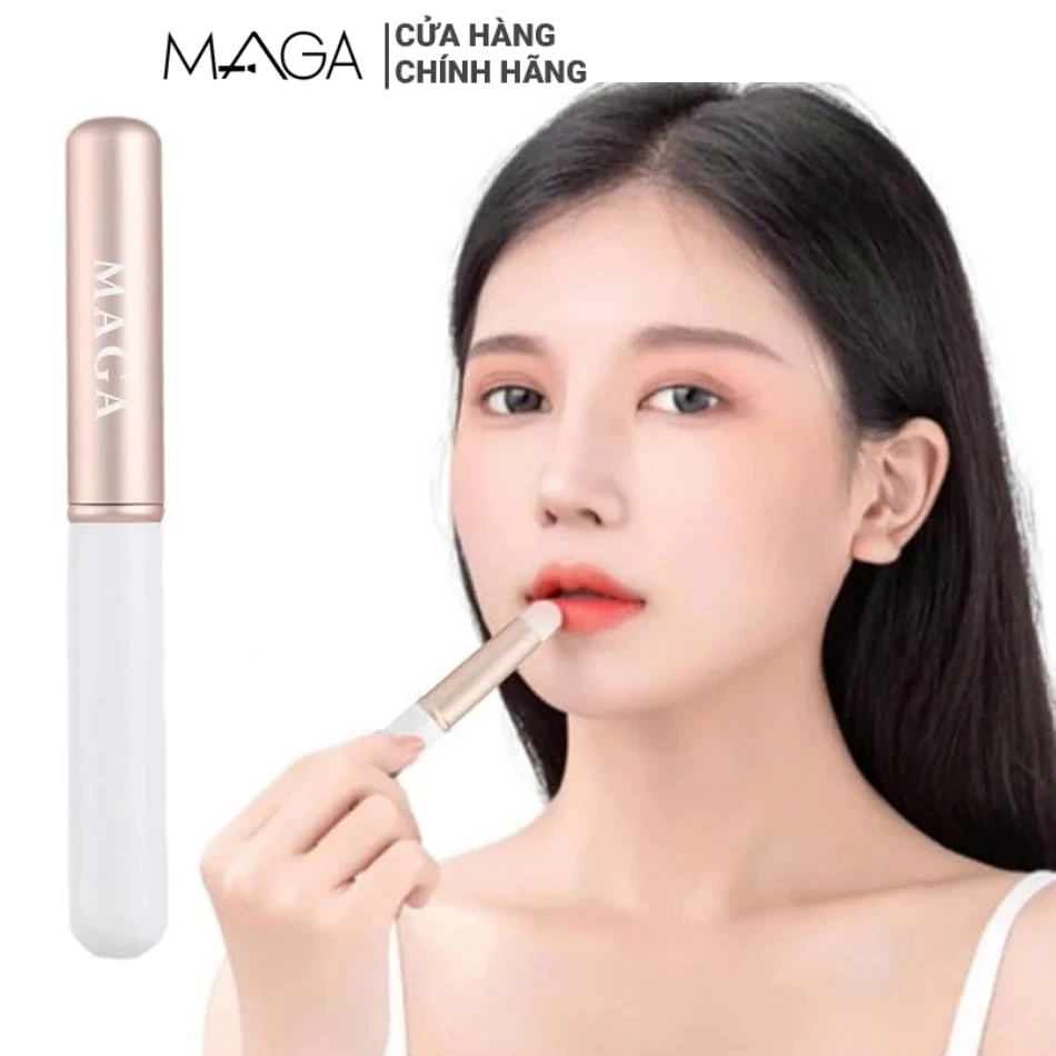 Cọ Tô Son Môi Và Che Khuyết Điểm Có Nắp Đậy MAGA White Peach MA112