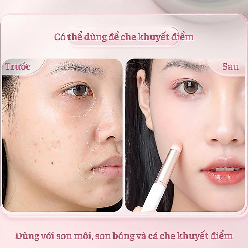 Cọ Tô Son Môi Và Che Khuyết Điểm Có Nắp Đậy MAGA White Peach MA112