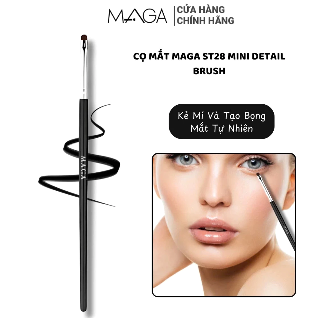 Cọ Kẻ Mí Và Tạo Bọng Mắt MAGA Eyeshadow Blending Brush MAT28