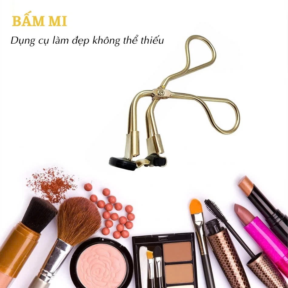 Kẹp mi gốc bấm mi gốc MAGA Eyelash Curler Gold Edge Xtra BM002