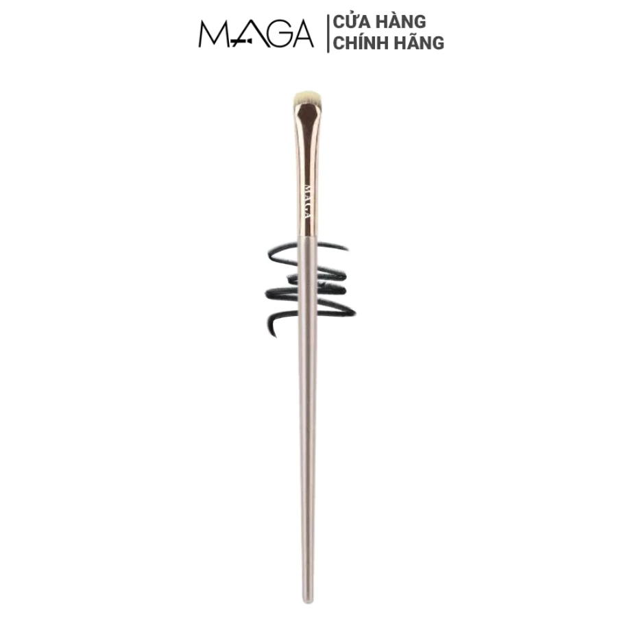 Cọ Kẻ Mí Dưới, Mí Mắt, Bọng Mắt Hình Lưỡi Liềm MAGA Crescent Eyeliner MA106 (Màu Mạ Vàng)