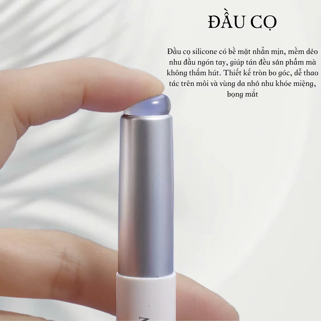 Cọ tán son đầu tròn silicon có nắp siêu xinh MAGA Silicone lip brush tán son siêu mịn MA35