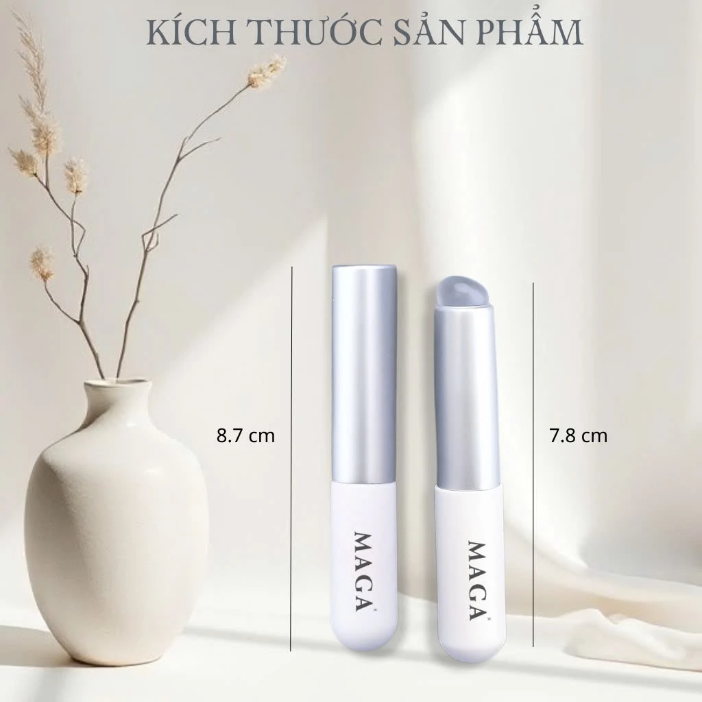 Cọ tán son đầu tròn silicon có nắp siêu xinh MAGA Silicone lip brush tán son siêu mịn MA35