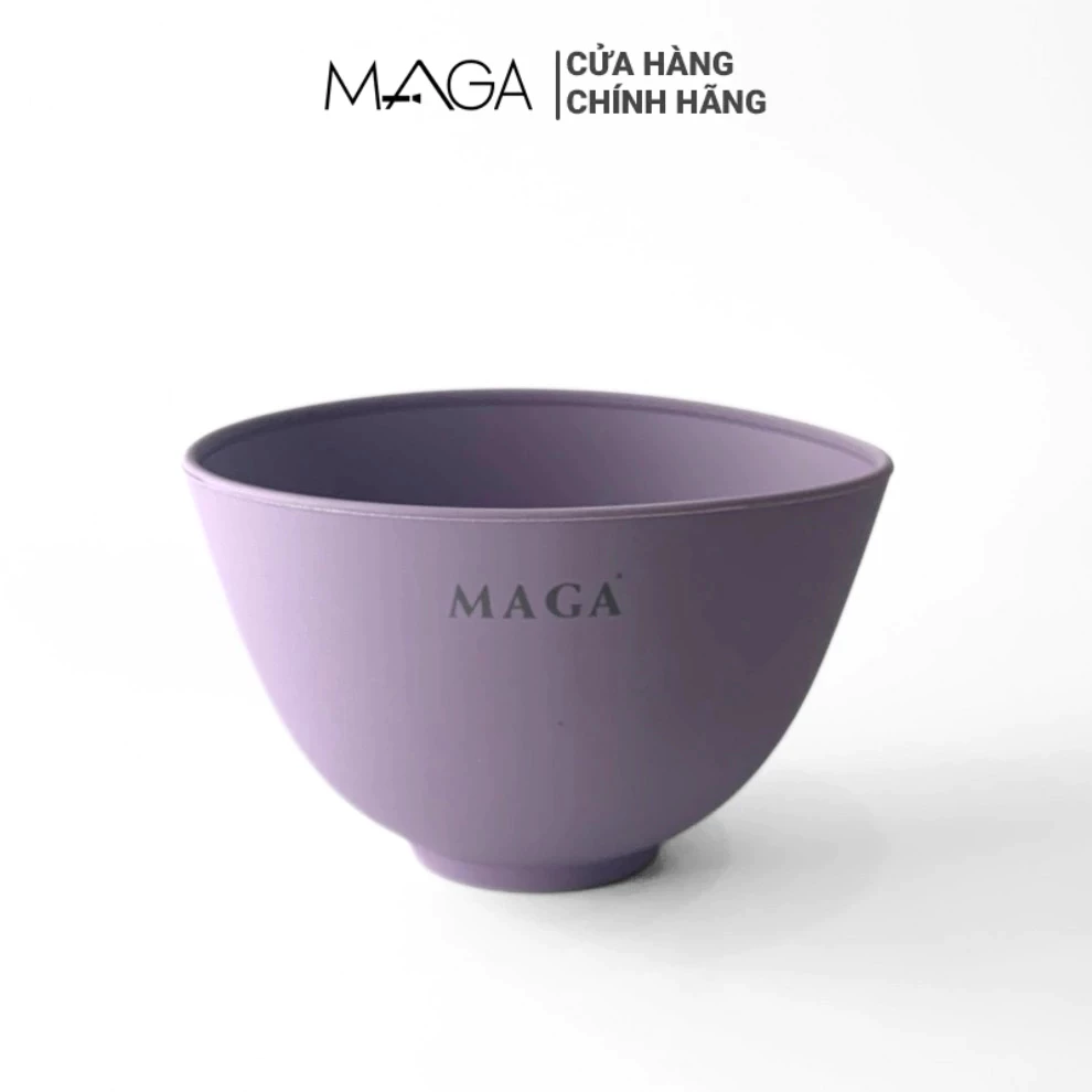 Bát Trộn Mặt Nạ Silicon MAGA Face Mask Mixing Bowl Dụng cụ Thẩm mỹ viện Chuyên dụng Mặt (Tím Nhạt) MAB01