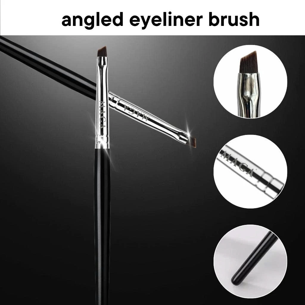 Cọ mảnh lông dài tém mày, kẻ mắt, mở tròng, vẽ bọng MAGA Angled Eyeliner Brush MAT06 chuyên nghiệp
