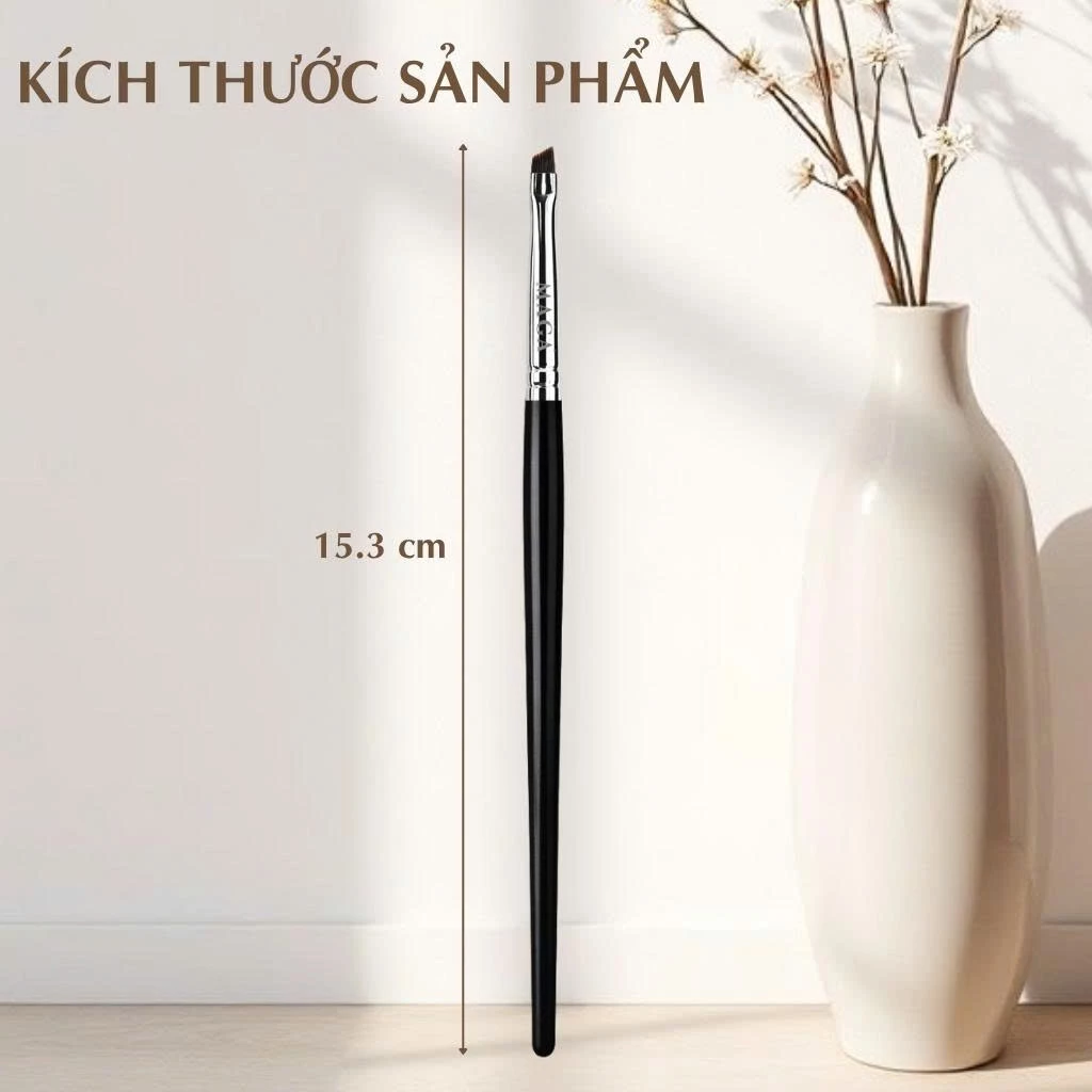 Cọ mảnh lông dài tém mày, kẻ mắt, mở tròng, vẽ bọng MAGA Angled Eyeliner Brush MAT06 chuyên nghiệp