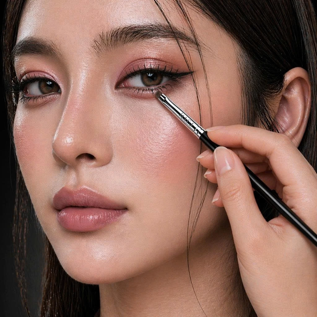 Cọ Trang Điểm Vẽ Bọng Mắt Kẻ Mày,Kẻ Mắt MAGA Angled Eyeliner Brush MAT07